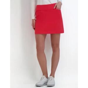 Fairway & Greene Women’s 8 Red Golf Athletic Dri-Fit Lined Sport Mini Skort NEW